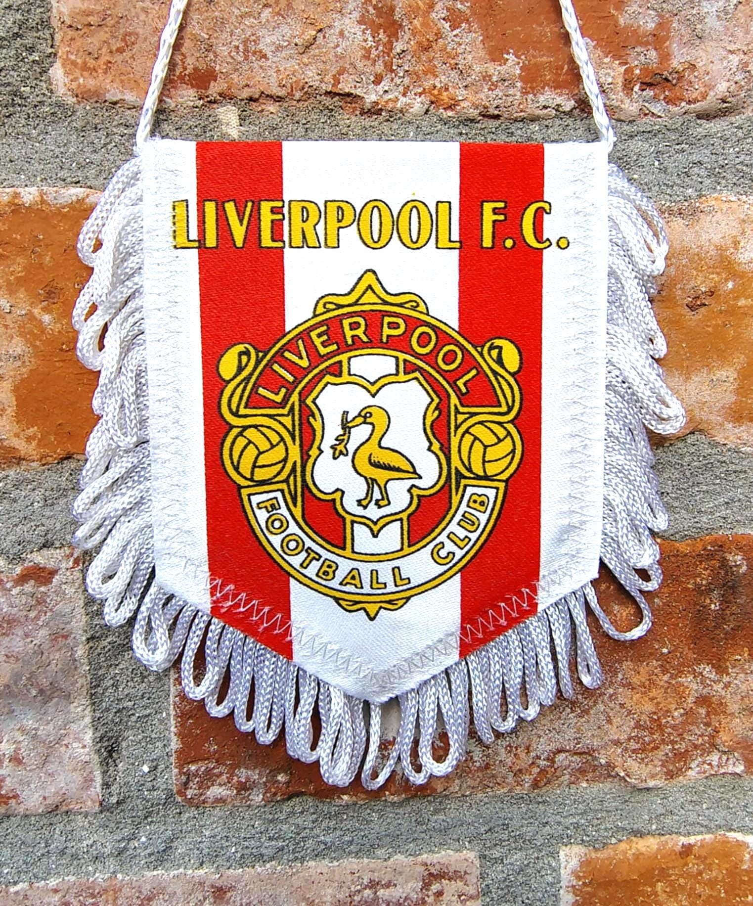 LIVERPOOL F.C fanion WIMPEL PENNANT BANDERIN foot vintage