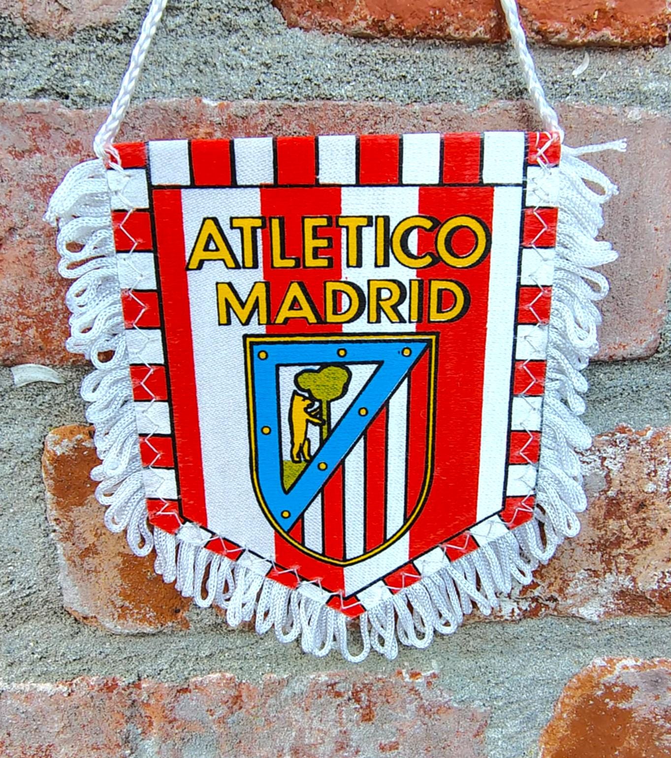 Fanion Vintage Atletico Madrid – Bandolina / Pennant – Club Espagnol