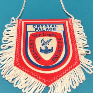 クリスタル パレス 1980 年代 サッカー フットボール ハンドメイド フェイト メイン ペナント ファンイオン ペナント - ユニーク ヴィンテージ レア 装飾品