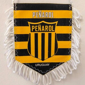 ペニャロール ウルグアイ 1980年代 ペナント サッカー handgefertigd ハンドメイド 既成ペナント ファニオン ヴィンテージ レア 装飾品