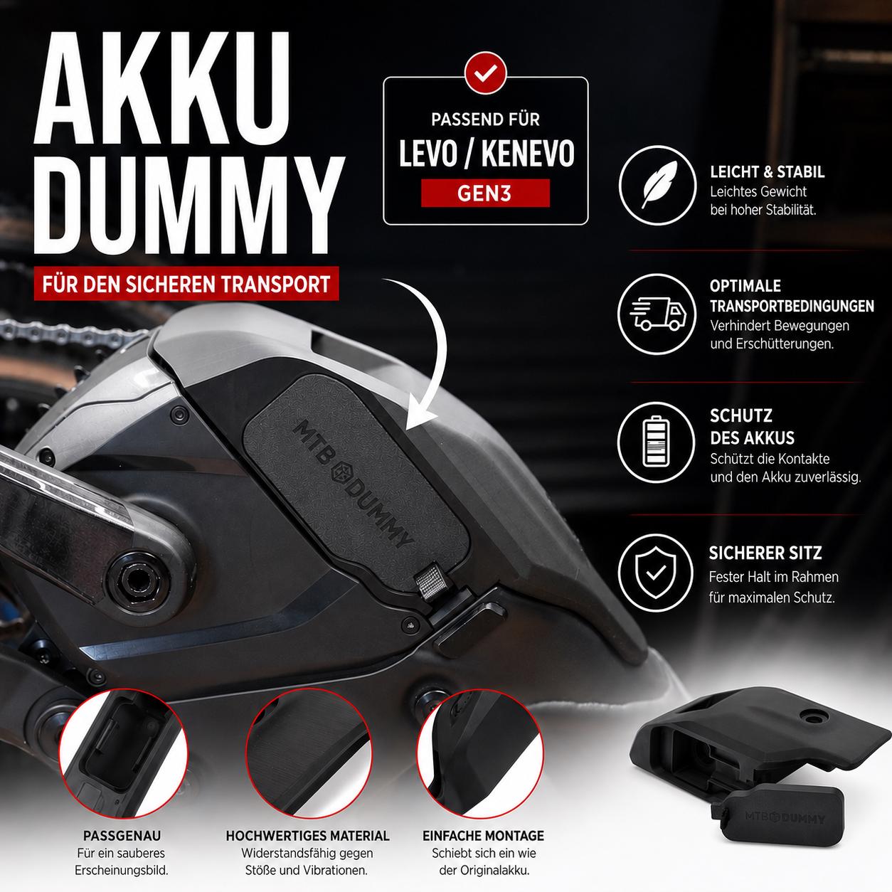 Battery Dummy/cover Suitable for Specialized Levo Gen3 (bikepark
