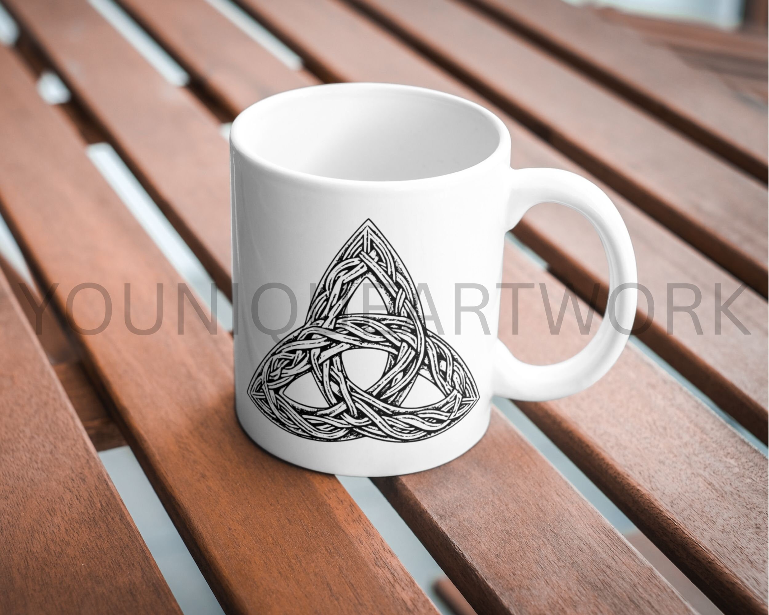 Trinity Knot SVG Bundle, PNG, Celtic Knot Clipart, Hand Drawn Triquetra
