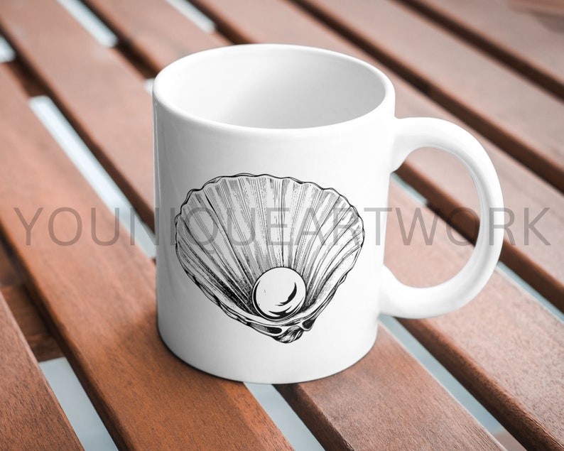 Clam SVG Bundle PNG Seashell Clipart Hand Drawn Sea Shell - Etsy