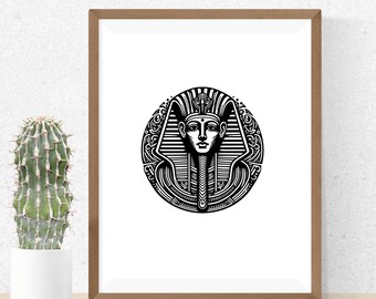 オシリス SVG バンドル、エジプトの神のクリップアート、手描きの古代