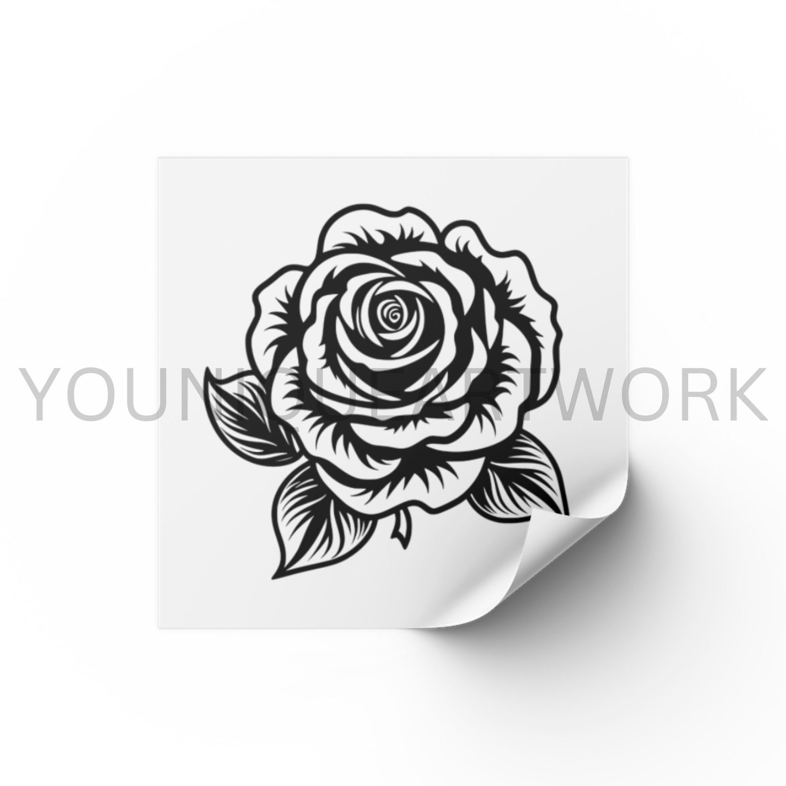 Rose SVG Bundle PNG Rose Flower Clipart Cut Files Floral - Etsy