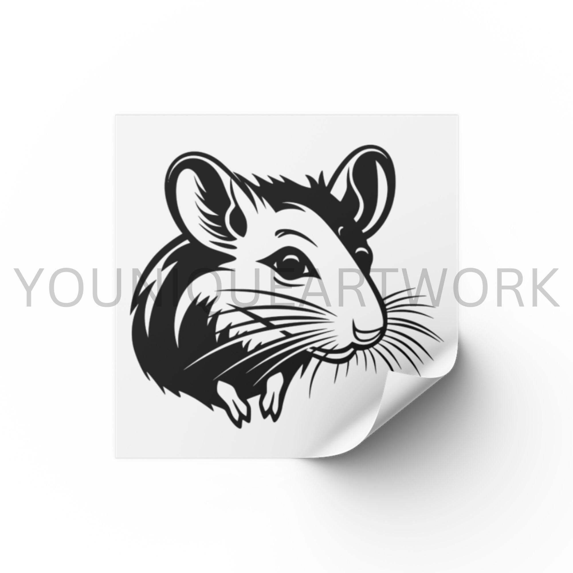 Rat SVG Bundle, PNG, Mouse Clipart, Hand Drawn Rats Vector Illustration ...
