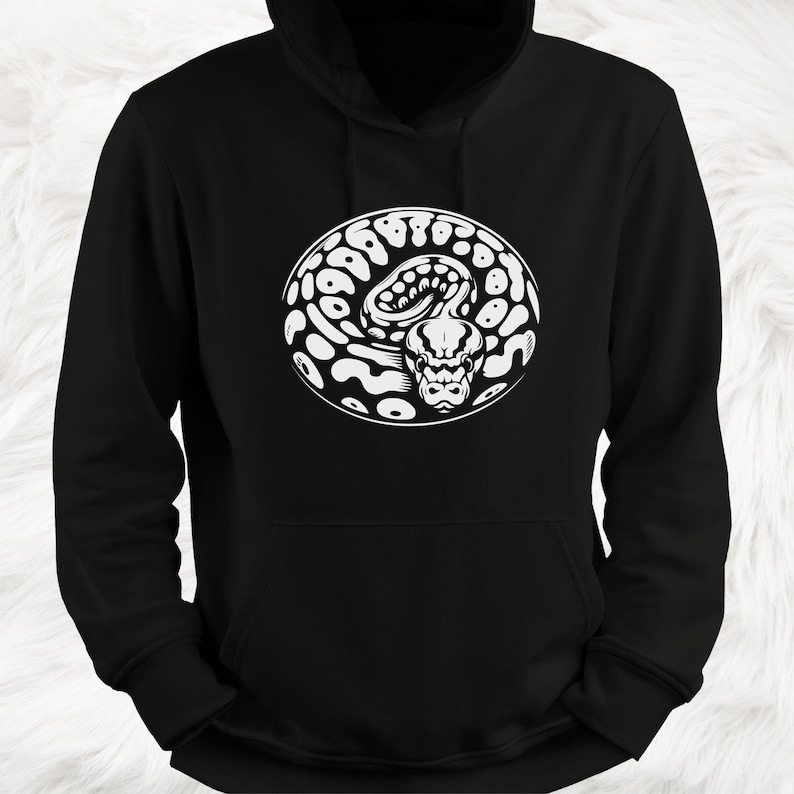 Ball Python SVG-bundel, Python Snake Clipart, Hand getrokken slangen thema vectorillustratie, PNG-bestanden voor lasergravure & ambacht afbeelding 5