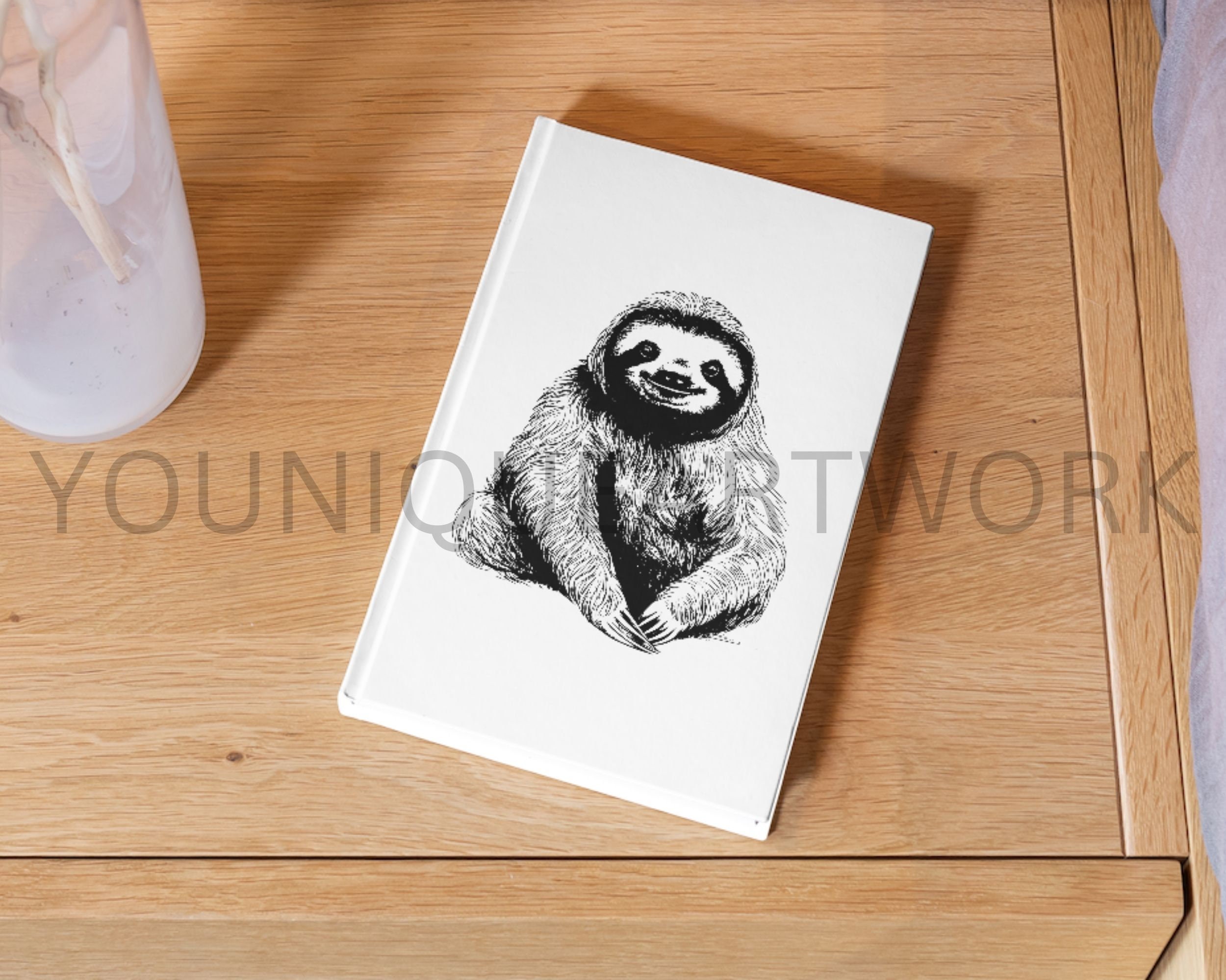 Sloth SVG Bundle, PNG, Sloth Clipart, Hand Drawn Sloth Vector ...