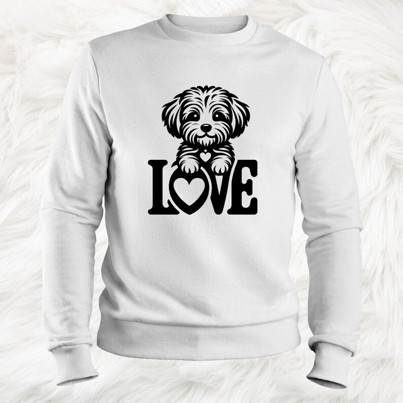 Maltipoo SVG Bundle, Maltipoo Clipart, Hand Drawn Dog Theme Vector ...