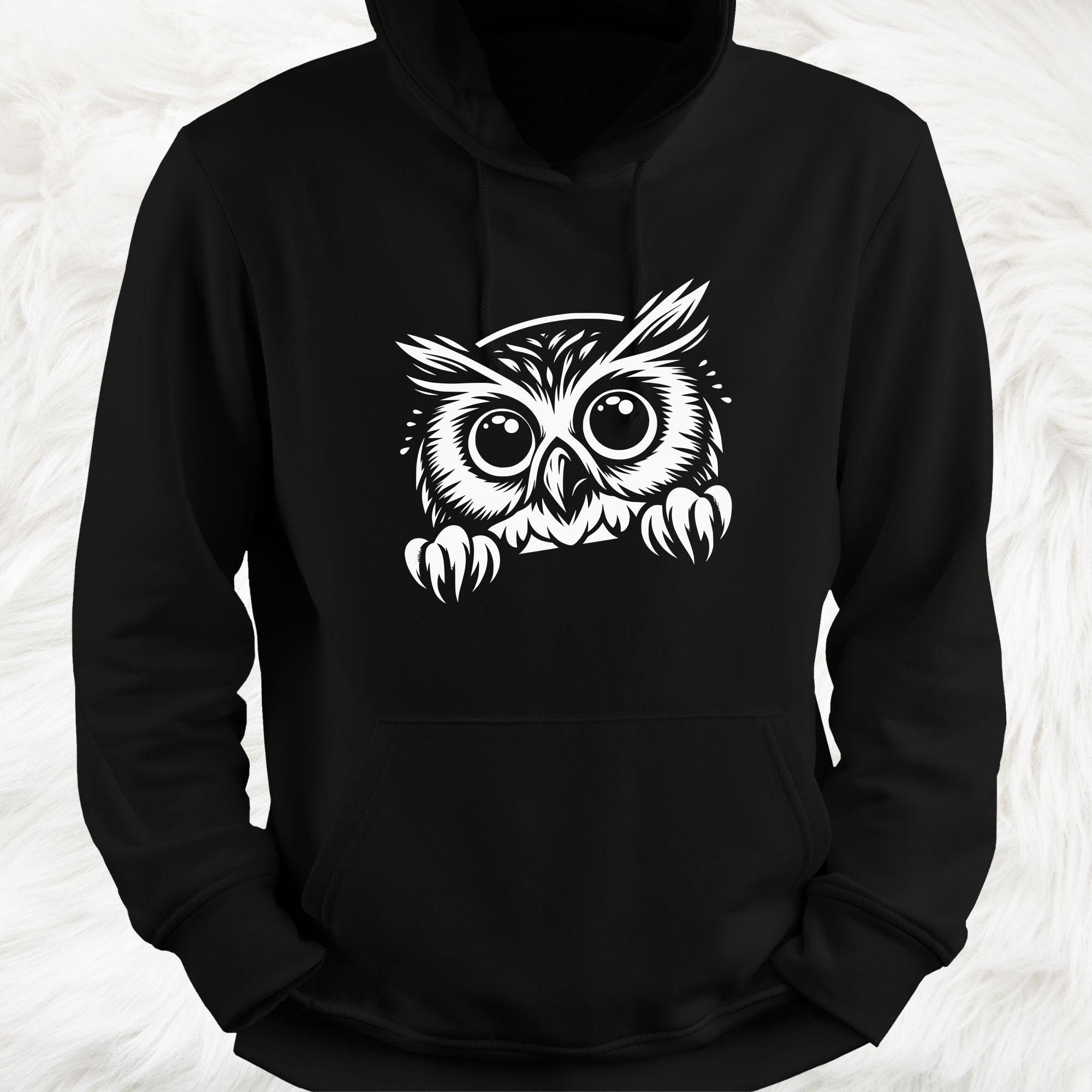 かわいいフクロウの SVG バンドル、フクロウのクリップアート、手描き