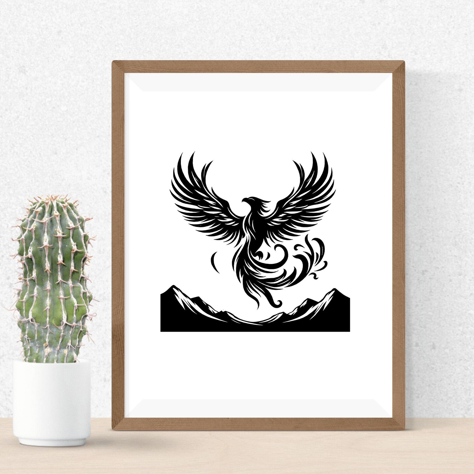 Mythical Phoenix SVG Bundle, PNG, Phoenix Clipart, Hand Drawn Phoenix ...