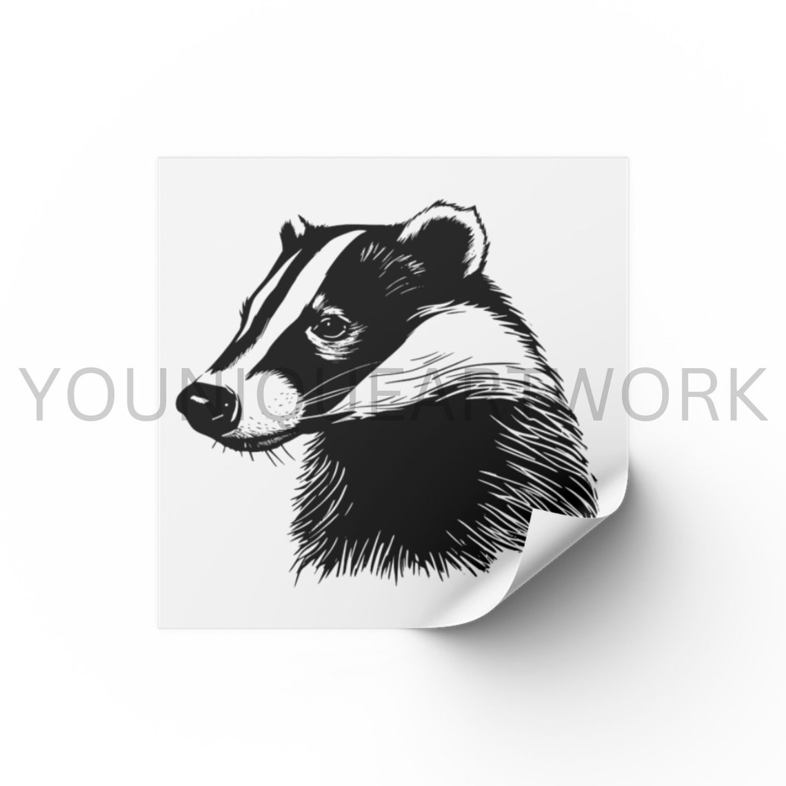 Badger SVG Bundle PNG Badger Clipart Hand Drawn Badger - Etsy