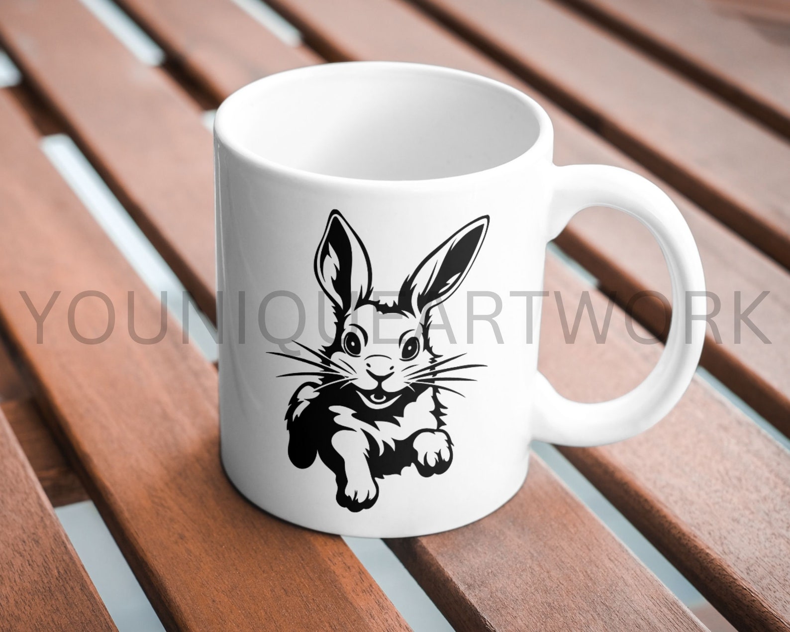 Floral Bunny SVG Bundle, PNG, Rabbit Head Clipart, Hand Drawn Bunnies ...