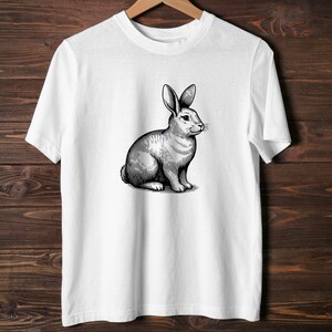 Rabbit SVG Bundle, Bunny Clipart, Hand Drawn Animal Lover Theme Vector ...