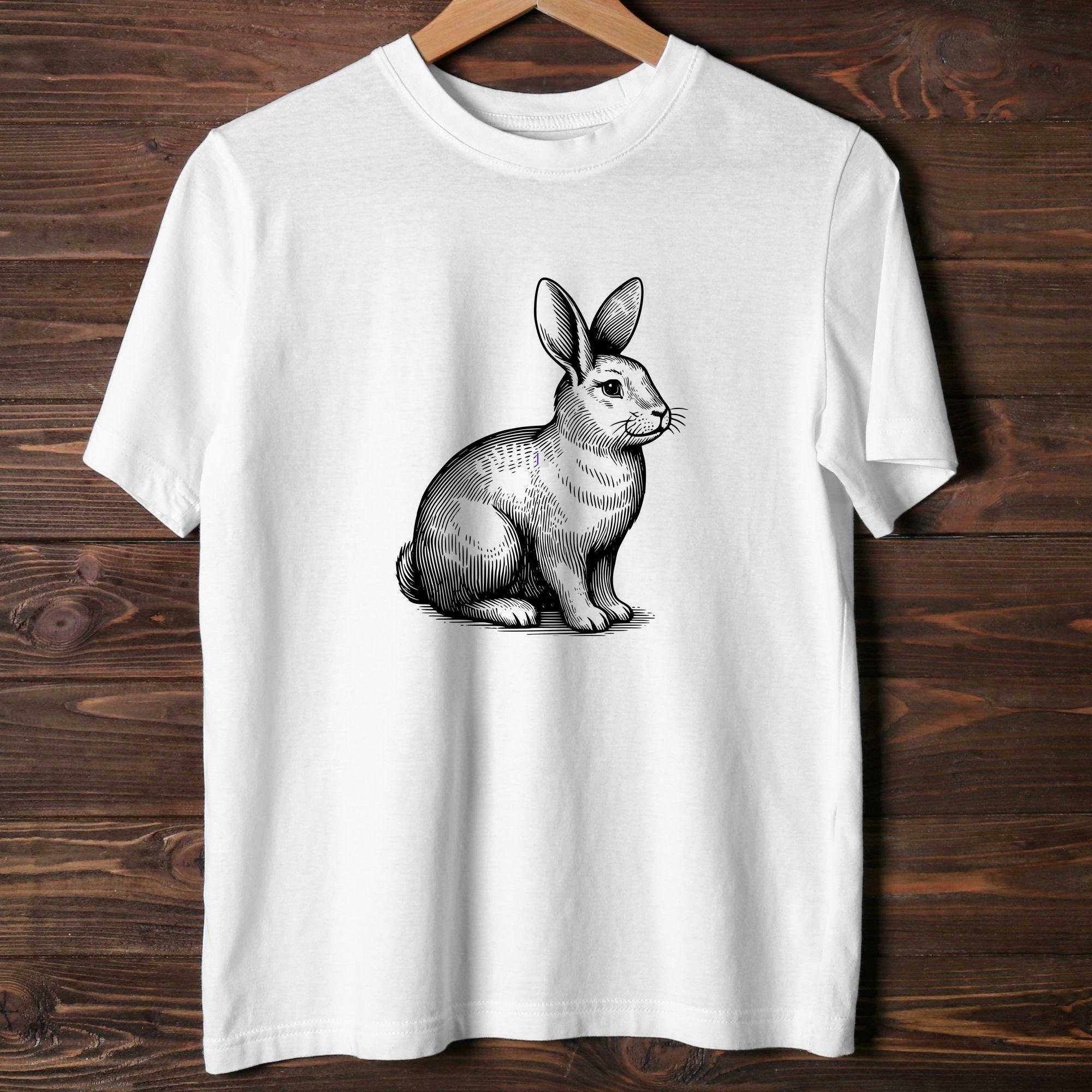 Rabbit SVG Bundle, Bunny Clipart, Hand Drawn Animal Lover Theme Vector ...
