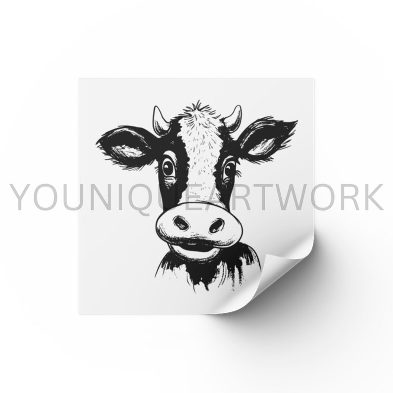 Cute Cow SVG Bundle PNG Farm Animal Clipart Hand Drawn Baby - Etsy