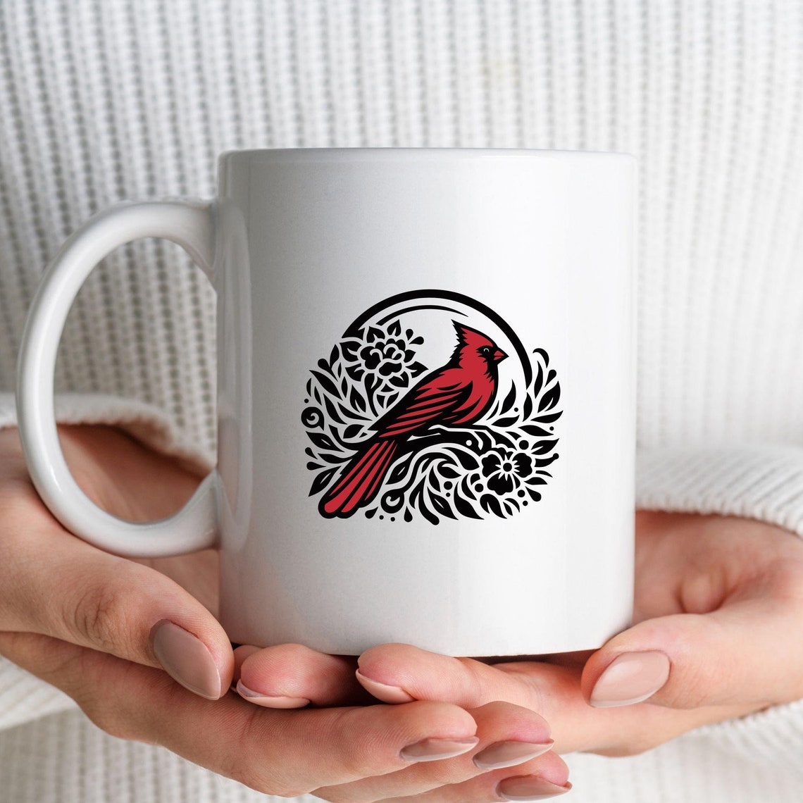 Red Cardinal SVG Bundle, Cardinal Clipart, Hand Drawn Cardinal Bird ...