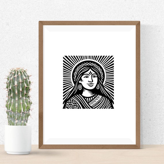 Pachamama SVG Bundle, Andean Goddess Clipart, Hand Drawn Inca 