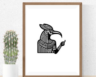 トート SVG バンドル、エジプトの神のクリップアート、手描きの古代