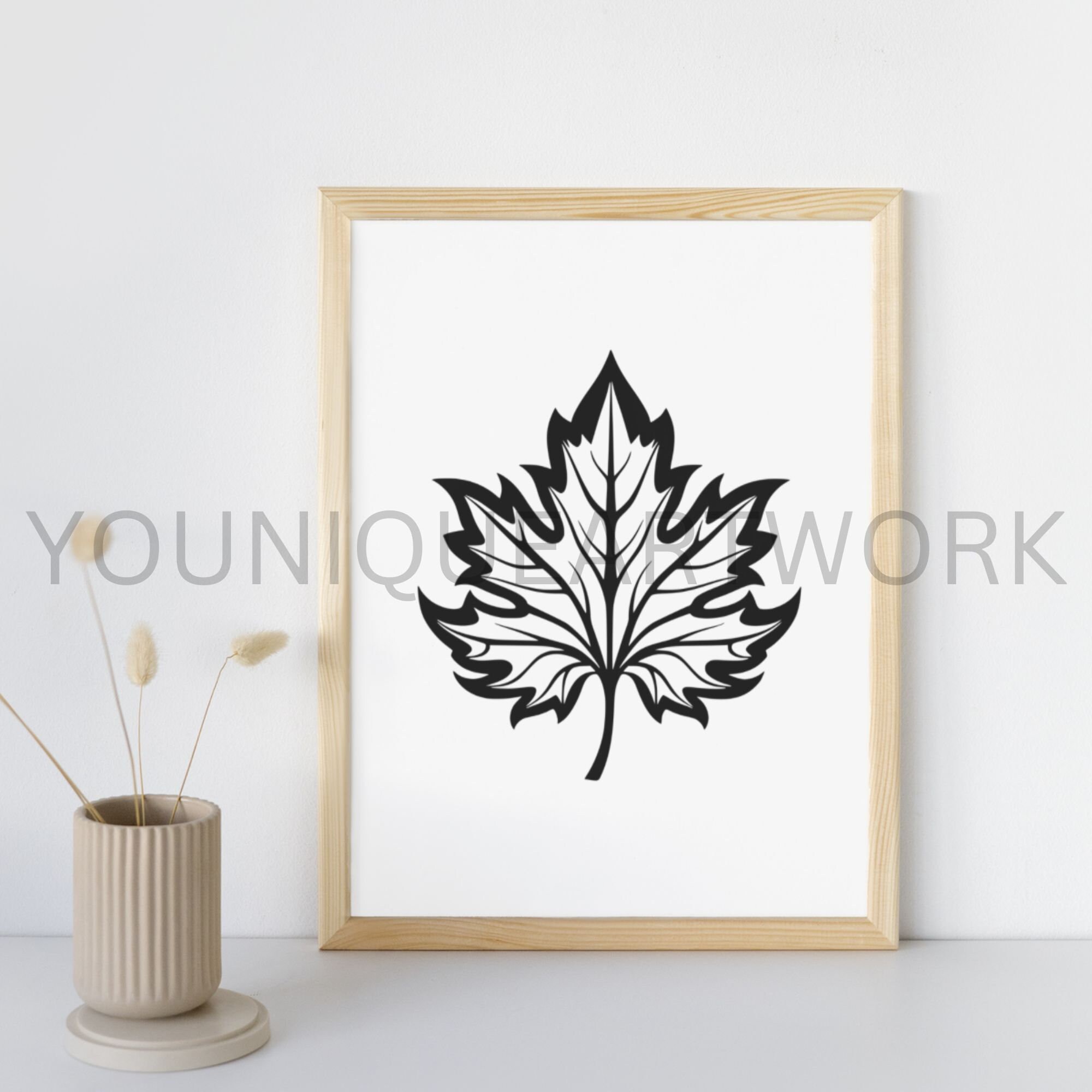Maple Leaf SVG Bundle PNG Leaves Clipart Hand Drawn Maple - Etsy Canada