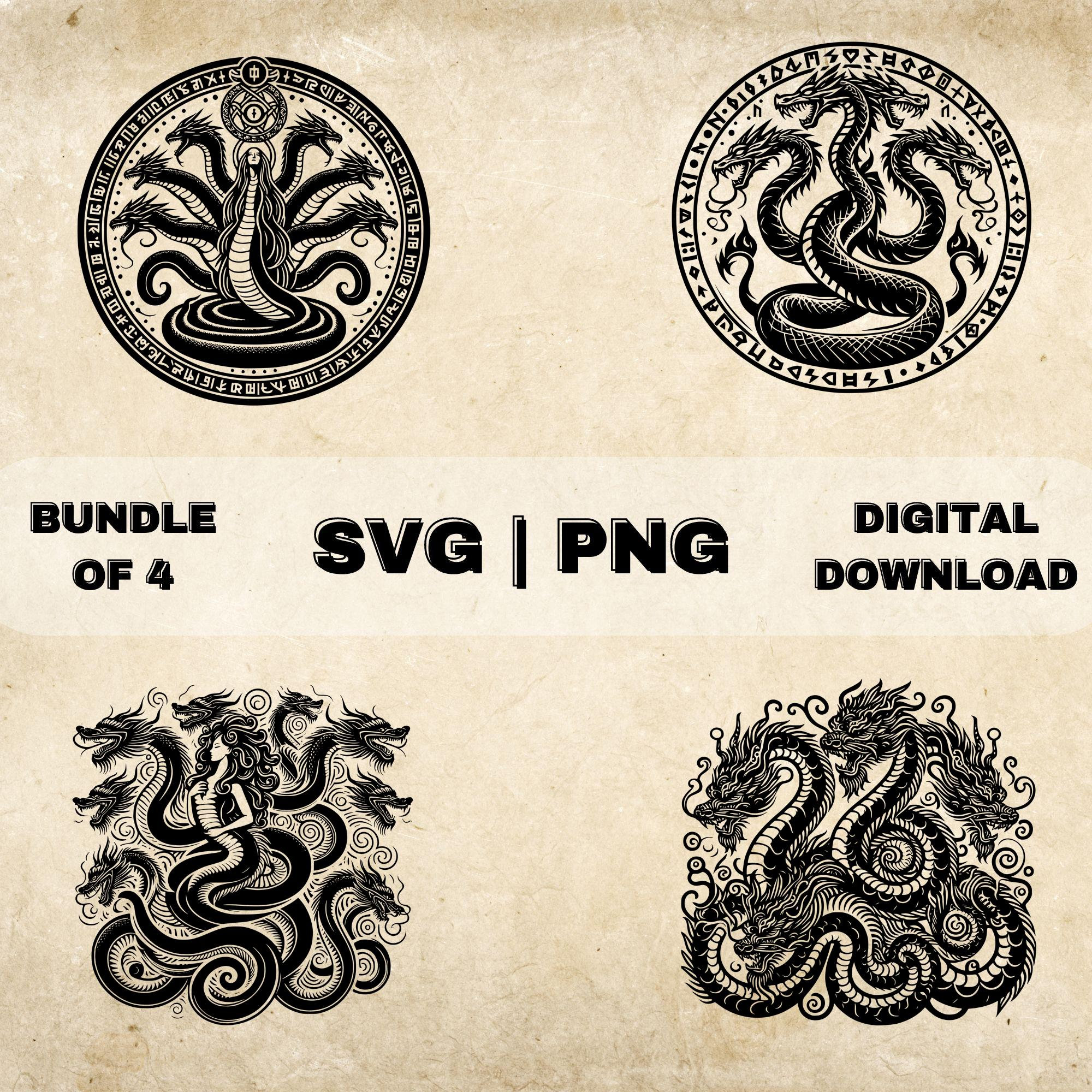 tiamat-svg-bundle-dragon-goddess-clipart-hand-drawn-babylonian-theme