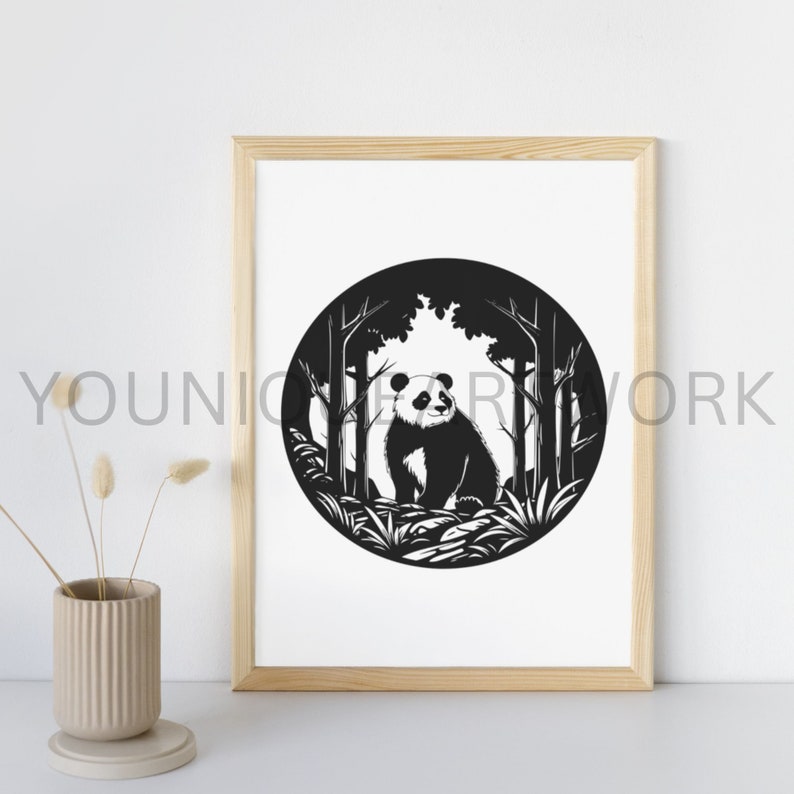 Panda SVG Bundle PNG Panda Bear Clipart Hand Drawn Pandas - Etsy
