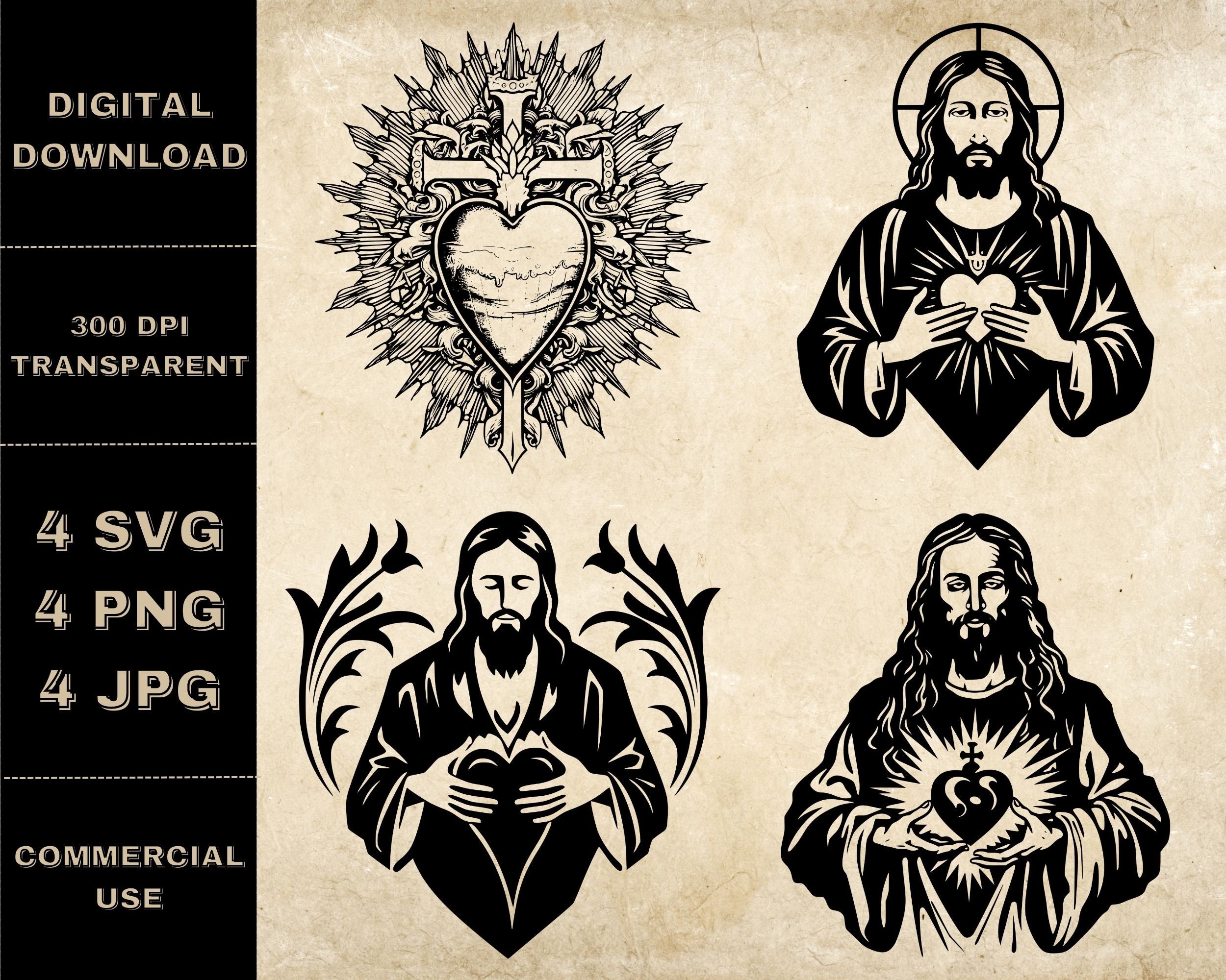 Sacred Heart of Jesus Vector Images (over 510)