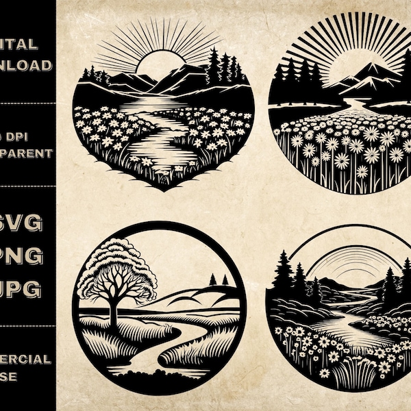 Creative Meadow Svg - Etsy