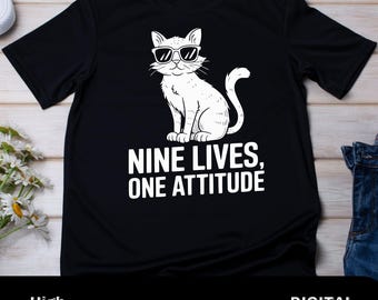 Adorable Cat SVG Design, Peeking Kitten Clipart, Cat Lover Gift, Digital Download, Cute Cat Shirt Vector Art Silhouette