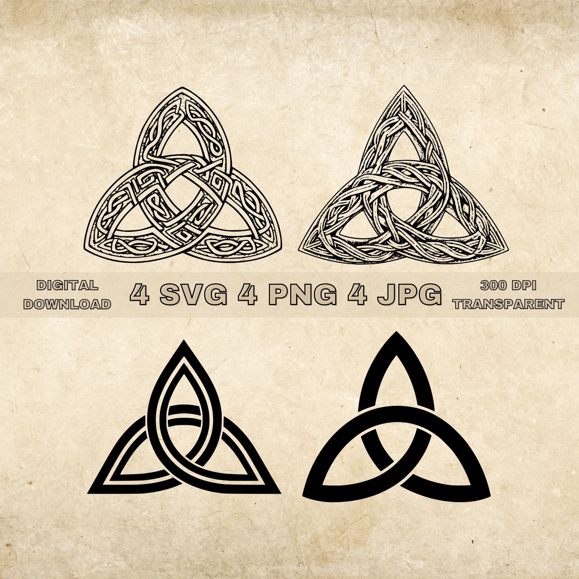 Triquetra Circle Elementals  Holy Trinity Cross Tattoo HD Png Download   vhv