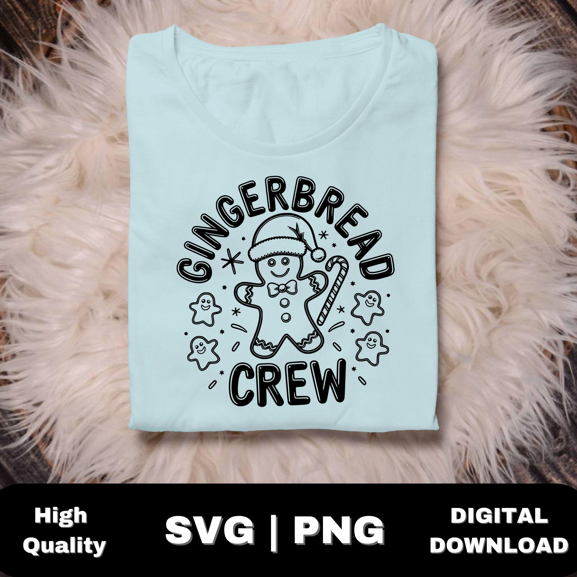 Gingerbread Crew Gingerbread Crew SVG PNG Files for Christmas Crafts & Holiday Shirts ...