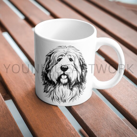 オールド イングリッシュ シープドッグ SVG バンドル、PNG、かわいい犬