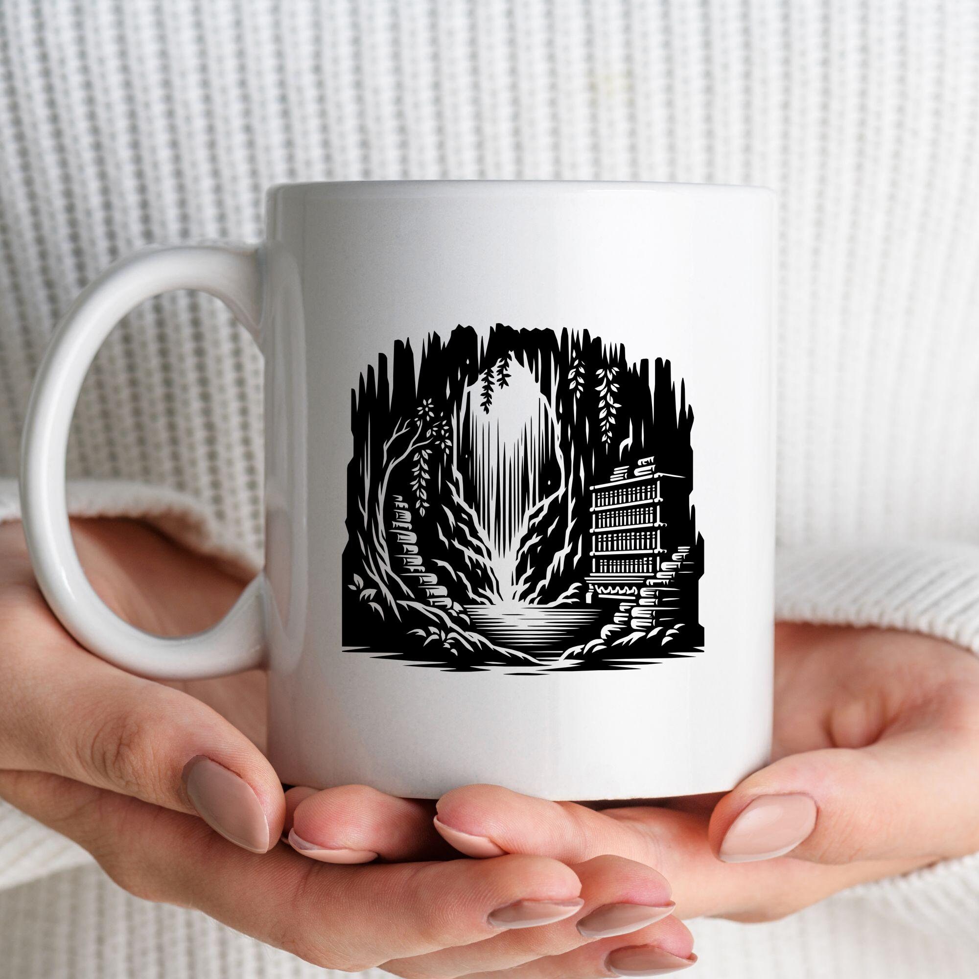 Library Egraving Mystical Libraries SVG Bundle, Fantasy Clipart, Hand Drawn Library ...