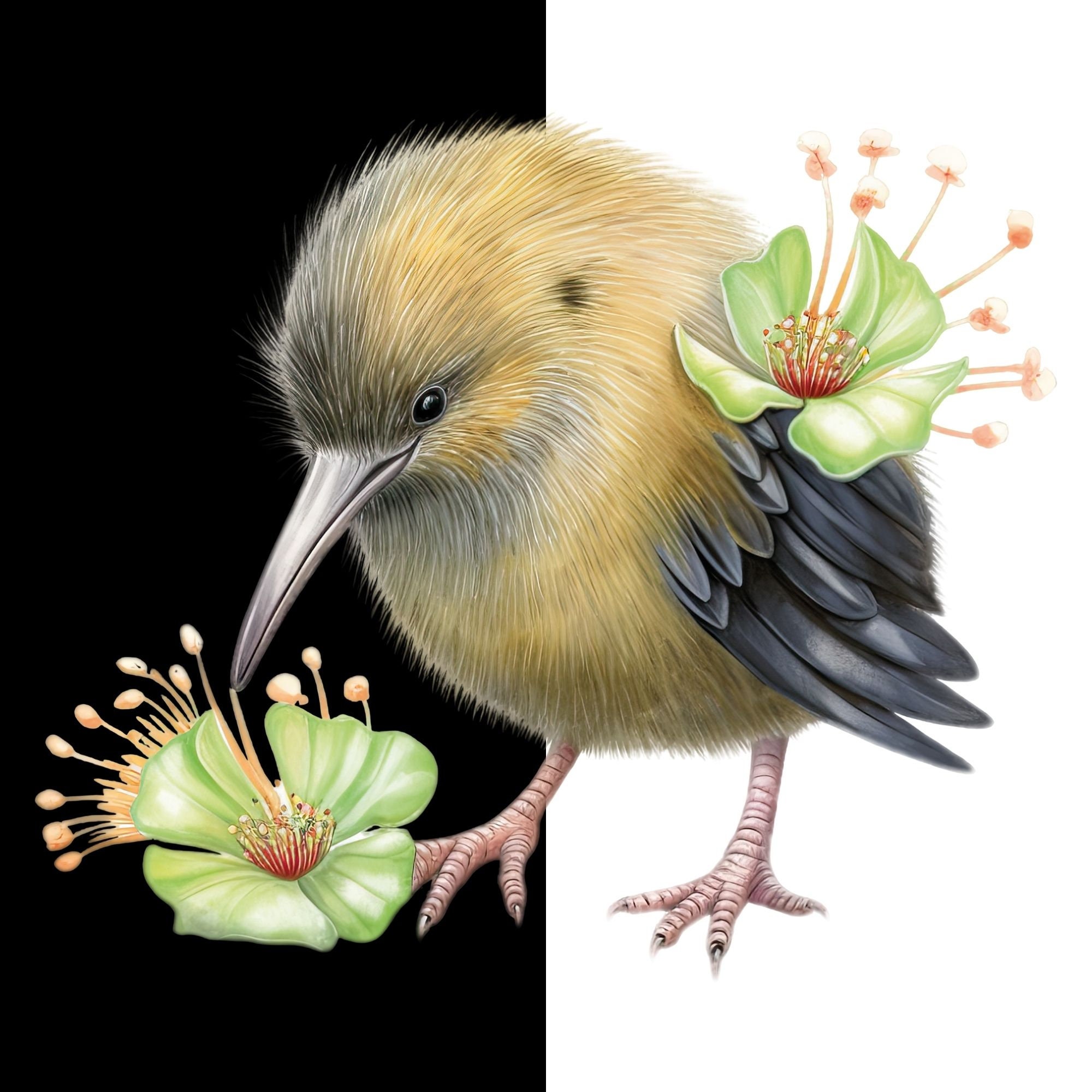 Kiwi Clipart, Cute Bird PNG Files for Sublimation, Cute Flightless ...