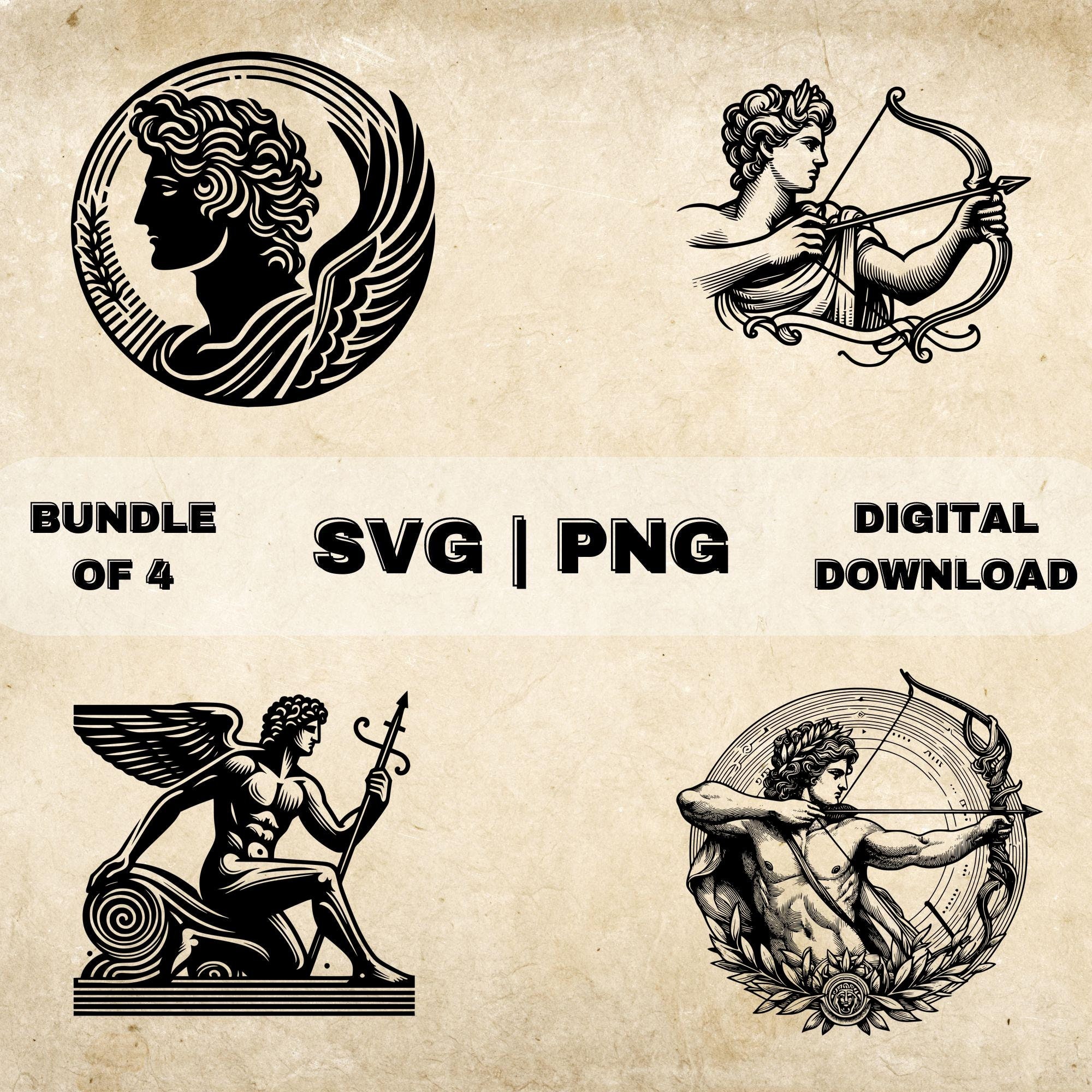 Apollo SVG Bundle, Greek God Clipart, Hand Drawn Ancient Greek Mythology  Theme Vector Illustration, PNG Files for Laser Engraving \u0026 Craft - Etsy, image size:2000x2000