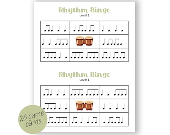 Bingo à rythme - Niveau 1