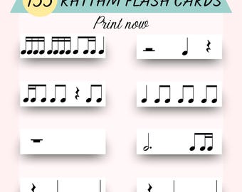 Tarjetas didácticas sobre el ritmo (juego de 5)