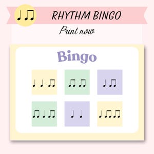 リズムビンゴ プレキンダー、リズム音楽ゲーム、教室音楽