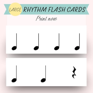 GROTE Rhythm Flash-kaarten (SET 1)