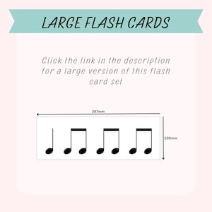Rhythm Flash Cards (set 2), Crotchet, Crotchet Rest, Joined Quavers ...