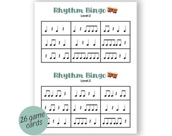 Rhythmus Bingo - Stufe 2