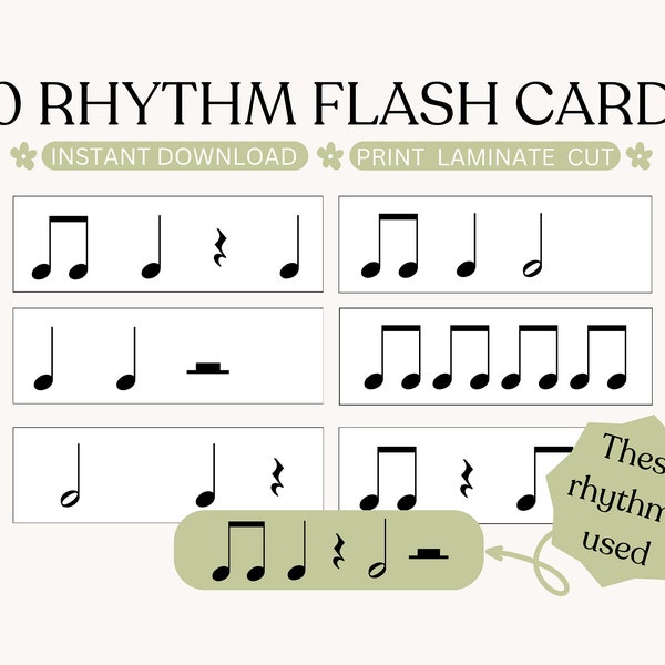 Rhythm Flash cards, Music Rhythms, Rhythm Cards, Theory Cheat Sheet, Sight Reading, Homeschool, Music Teaching Resources, Piano Teacher