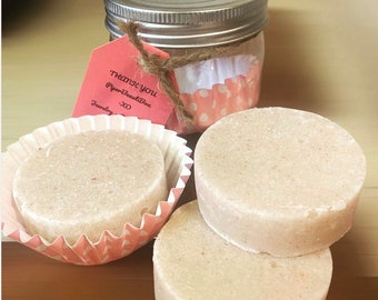 Natural Sugar Scrub Bars~  exfoliate, moisturizing, body scrub, available in different scents with natural herbs.