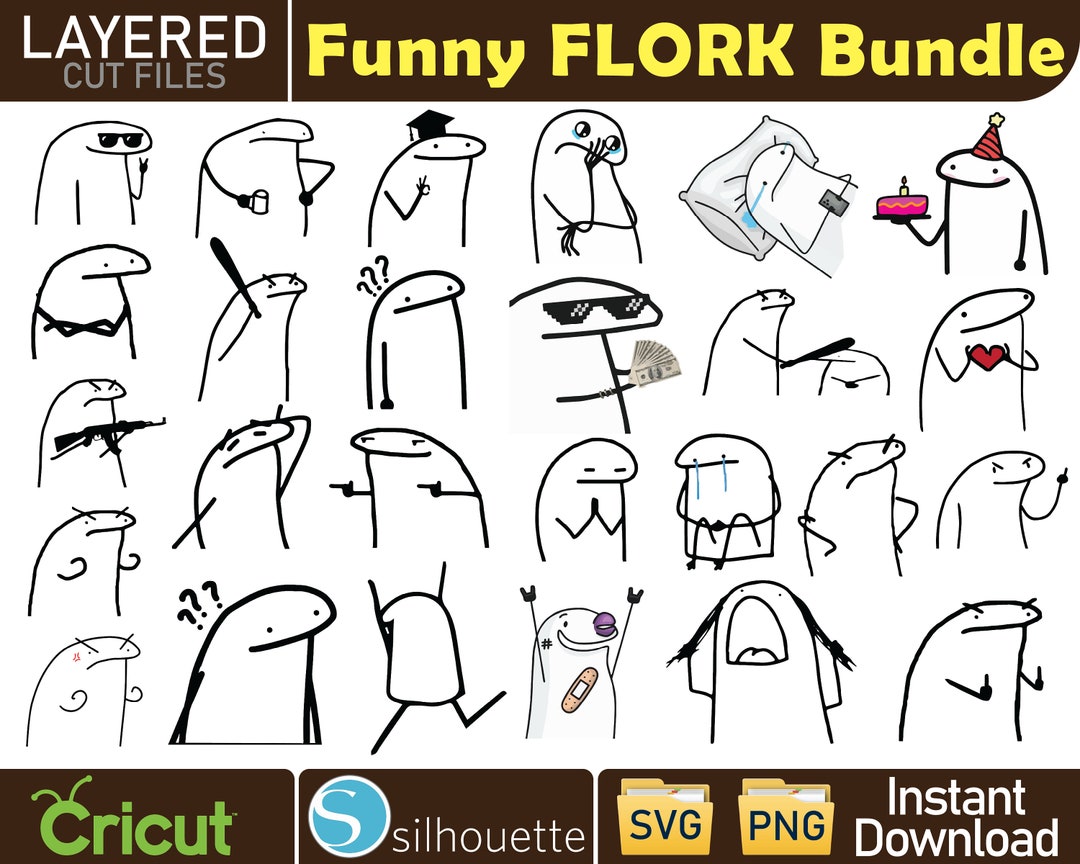 100 Florks Deformites-memes Png Transparent Background 