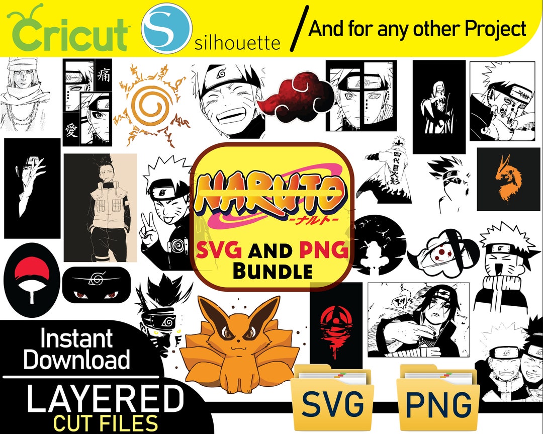 Anime Ninja SVG and PNG Bundle, Anime Svg, Anime Svg Png Bundle - Etsy ...
