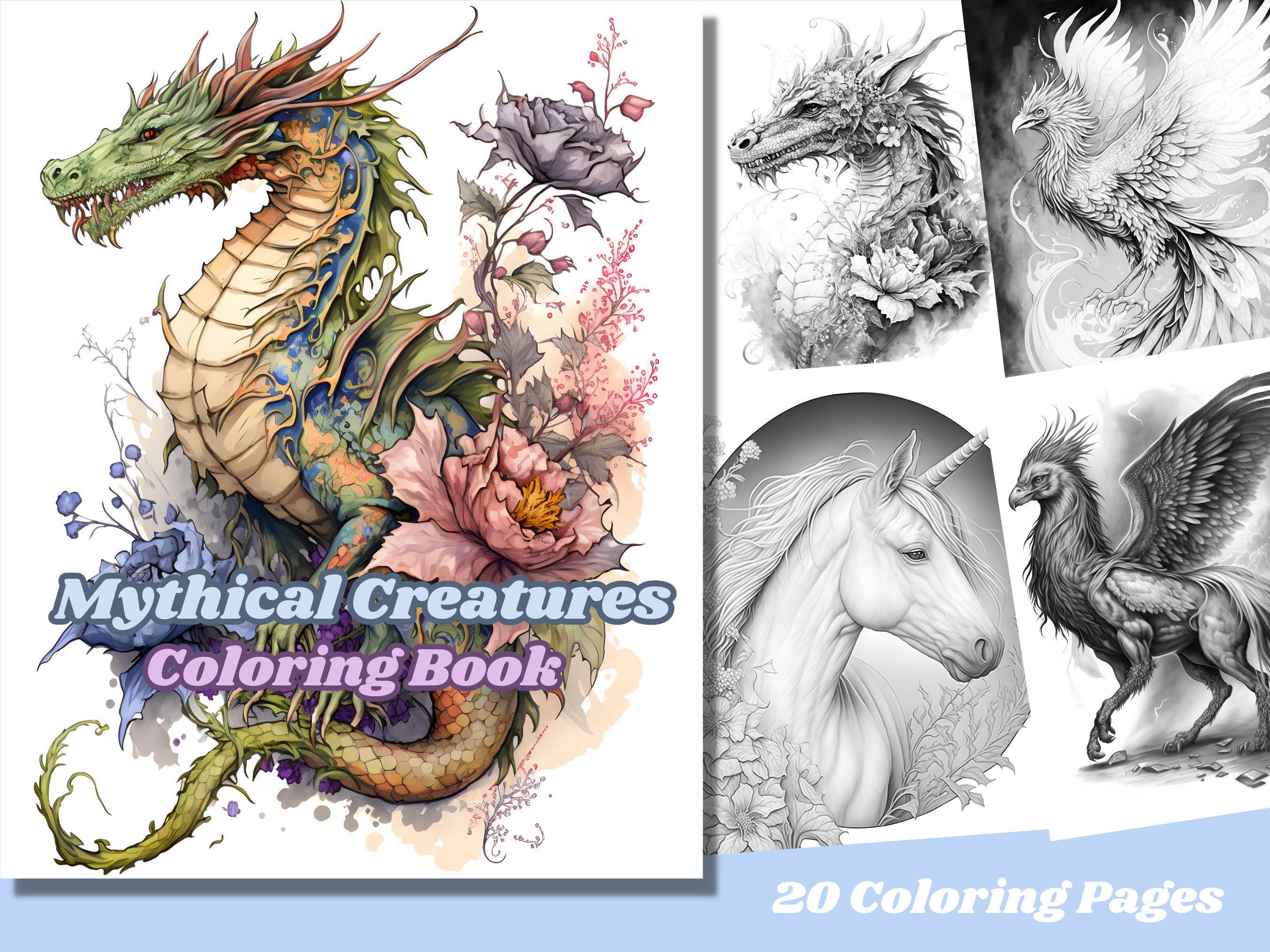 Mythical Creatures Coloring Pages