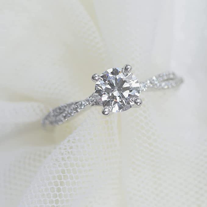 IGI Certified 1 1/2 Carat Lab Created Diamond Twisted Vine