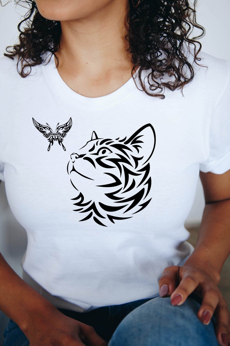 T-Shirt Cat Style Streetwear Fashion Pet Statement Cool Gift image 1