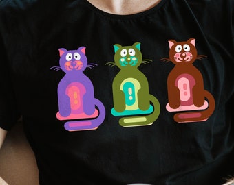 T-Shirt Cat Style Streetwear Fashion Pet Statement Cool Gift Design Eyecatcher Outfit Ladies Tshirt Print Graphic Shirt Print