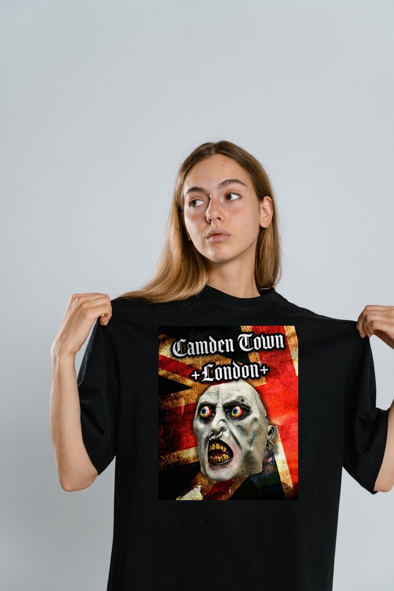T-Shirt Horror Urban Gothic Design Graphic Streetwear Festival image 3